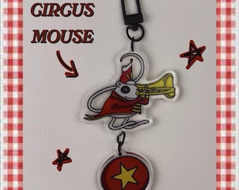 Circus Mouse Inspired Acrylic Keychain