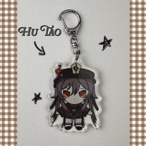 Hu Tao Inspired Acrylic Keychain