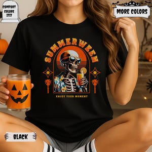 Summerween Shirt - Retro Summer Halloween Tee, Spooky Summer Shirt, Ghost Beach Shirt, Summerween Gift, Hot Ghoul Summer Tee