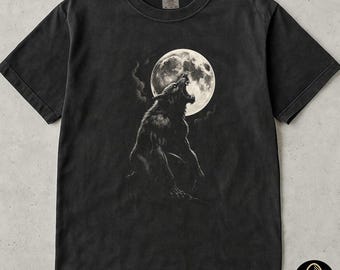 werewolf Shirt, horror wolf tee, wolf graphic shirt, werewolf gift