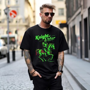 Medieval Knight T-Shirt – Fantasy Warrior Tee, Renaissance Fair Shirt, RPG Gamer Gift, Gothic Valor Shirt, Men’s Vintage Armor Tee