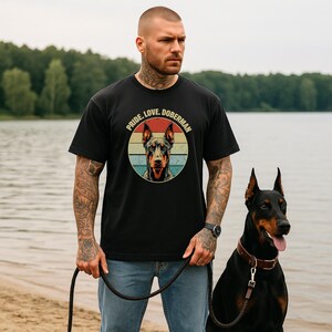 Doberman Shirt Vintage Doberman Graphic Shirt Dog Shirt Dog Face Tee Doglover Shirt Doberman Pinscher Gift Doglover Gift