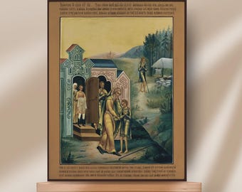 Orthodox icon The Return of the Prodigal Son Religious wall art christian repentance