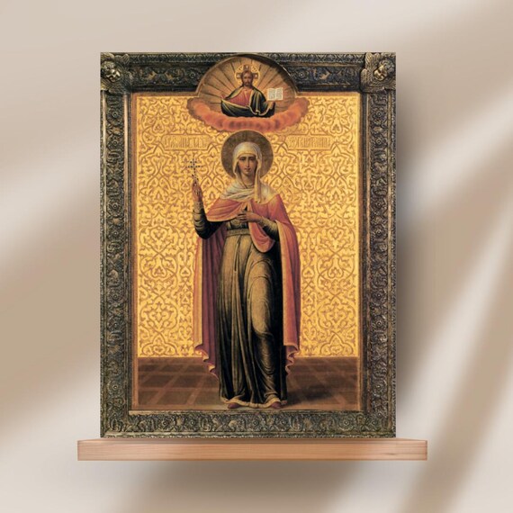 聖アナスタシア正教会のイコン：木製のキリスト教殉教者、霊的賜物