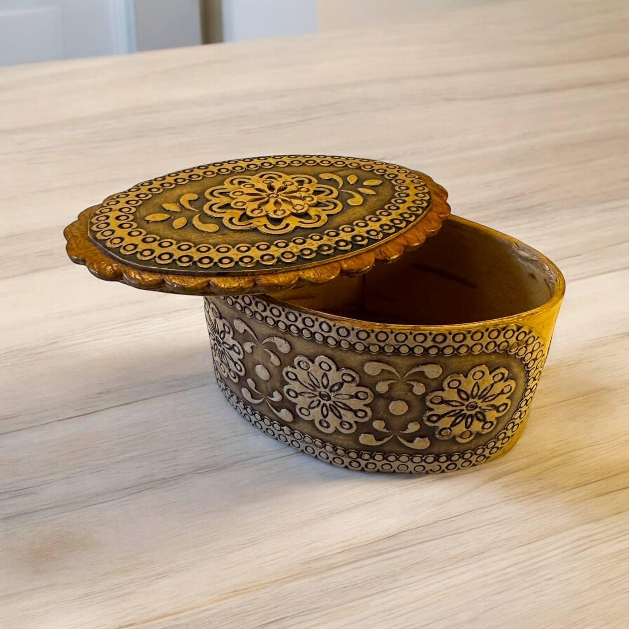 ヴィンテージの白樺樹皮箱：手作りの花の記念品、ソ連の装飾 - Etsy 日本