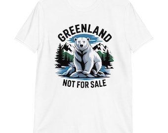 Camiseta "Groenlandia no es para ti" / Camiseta política con oso polar