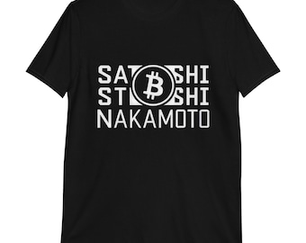 Satoshi Nakamoto Bitcoin Cotton Tee, Cryptocurrency Fan Shirt