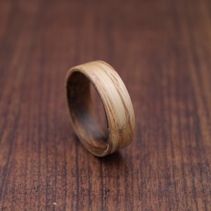 Wood Wedding Band, Wooden Ring Anniversary Band, Mens Ring, Wood Engagement Ring, Personalized Ring Minimalist Ring, 5 Year Anniversary Gift