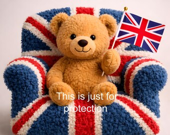BritBear™ Union Flag Teddy Bear Print – British  Decor (Instant Download)