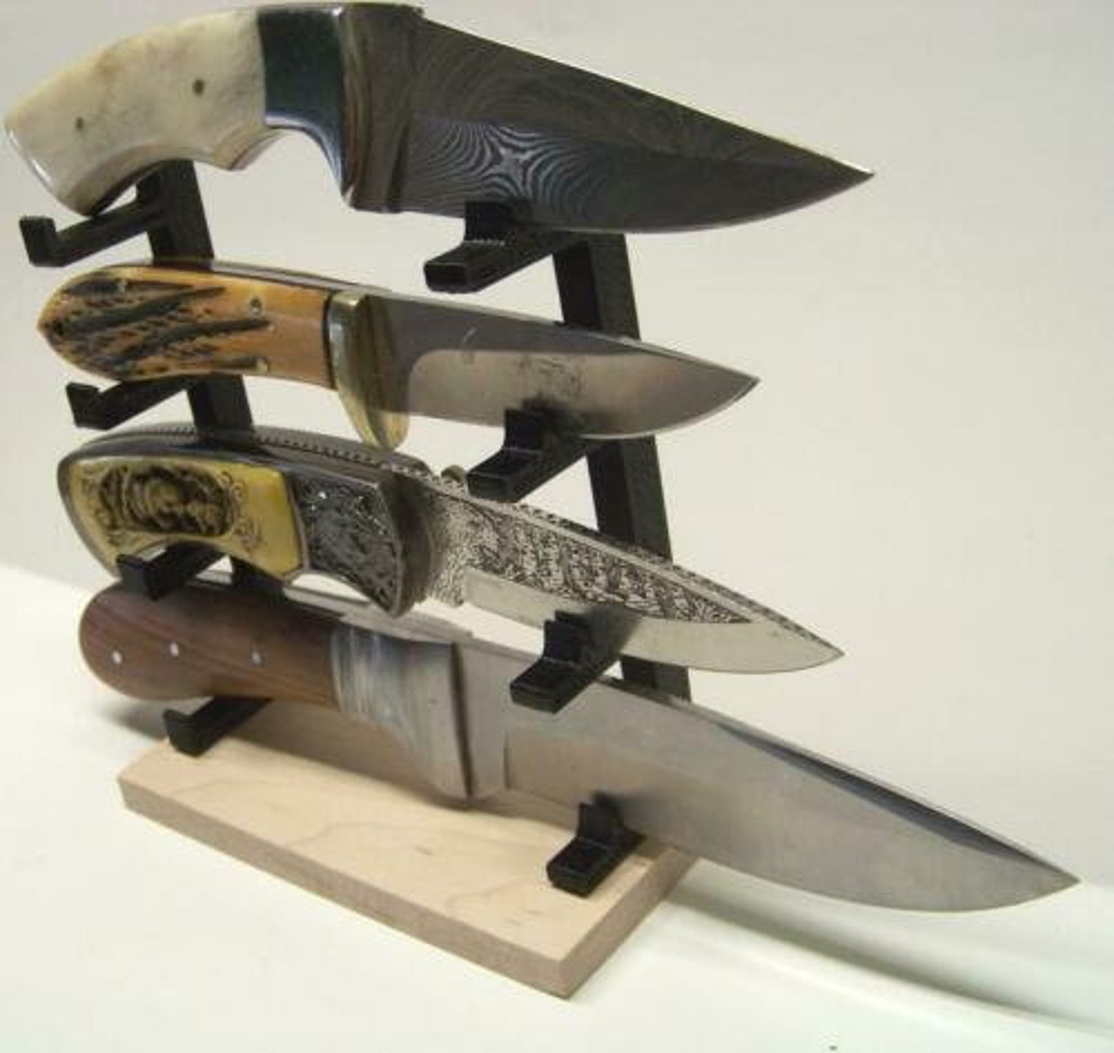 Rustic Knife Display Stand Kit Knife Rack for 4 small to Etsy
