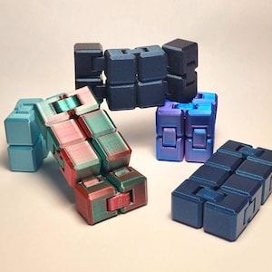 3D-Geprinte Infinity Cube - Fidget Toy voor Stressverlichting en Focus | Uniek Cadeau voor Kinderen en Volwassenen