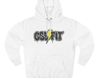 GSDFIT Lightning Logo Hoodie | Gym Sweatshirt, Athletic Streetwear