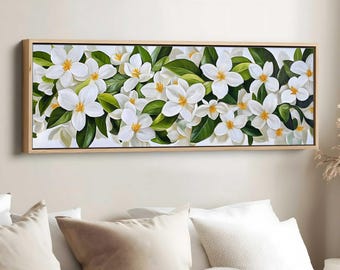 Orange Blossom Panorama Painting, Florida State Flower Art, Botanical Wall Art, State Flower Print, US State Flowers Decor