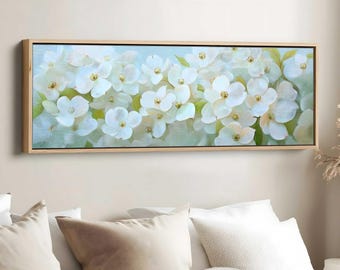 Dogwood Flower Panorama Painting, North Carolina State Flower Art, Botanical Wall Art, State Flower Print, US State Flowers Decor