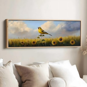 Iowa State Bird Art, Eastern Goldfinch Decor, Wild Prairie Rose Art, Iowa Wall Art, State Bird Poster, Bird Lover Gift, State Bird Art