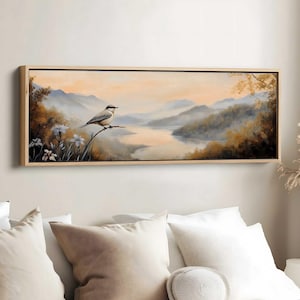 Tennessee State Bird Art, Northern Mockingbird Decor, Iris Flower Art, Tennessee Wall Art, State Bird Poster, Bird Lover Gift, State Bird
