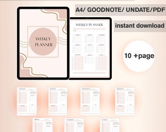 Digitaler Planer Weekly 2025 beliebter digitaler Planer bester digitaler Planer Life-Planer digitaler Planer all in one digitaler Budgetplaner