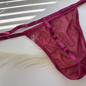 Transparenter Mesh-G-String für Herren