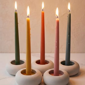 Concrete Candle Holder, Modern Holder for Neutral Decor