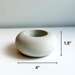 Concrete Candle Holder, Modern Holder for Neutral Decor