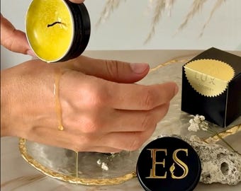 Handmade Lavender Soy Massage Candle: Vegan Aromatherapy