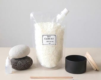DIY Candle Making Kit, Date Night Set for Couples & Families, Beginner Soy Wax Jar Kit, Fragrance, Wicks