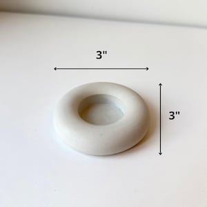 Minimalist Concrete Candle Holder, Modern Tealight Holder for Neutral Decor