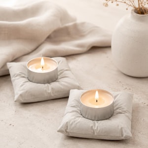 Concrete Candle Holder, Modern Holder for Neutral Decor