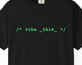 Vibe Dieses Programmierer T-Shirt: Retro Programmierer Geschenk