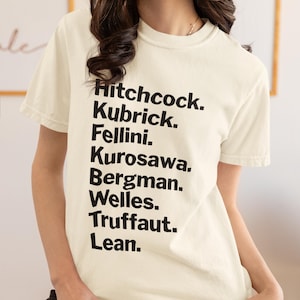 Klassisches Filmregisseur T-Shirt: Minimalistisches Cinephile Geschenk
