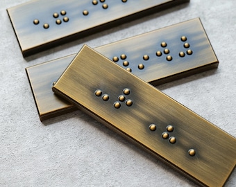 Custom blind signs,brass ADA text signs,raised text nameplates,solid brass signs,Braille signs,office signs,business signs,custom quotesigns