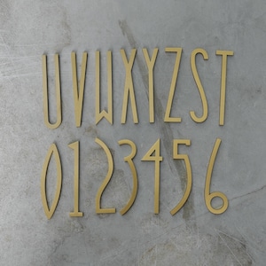 Custom brass house numbers, solid brass house numbers, modern house numbers, metal house numbers, signage, vintage brass signs,house numbers