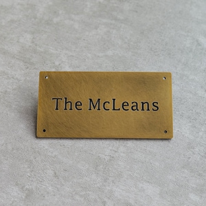 Plaques en bronze coulé sur mesure, logos personnalisés, plaques vintage, plaques de maison, plaques d'adresse, badges et plaques, cadeaux d'anniversaire en bronze