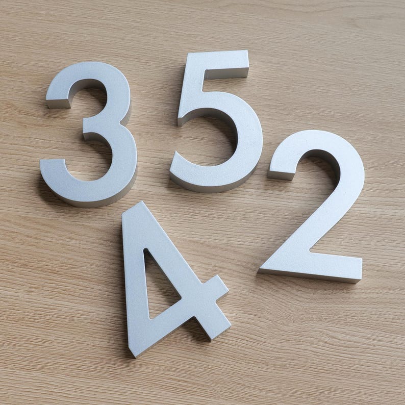 Custom Acrylic Digital Letter Plate,modern House Number,mailbox Address ...