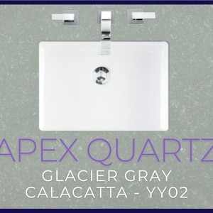 Custom Quartz Countertop, Bathroom Vanity Top, Single Sink, Vessel sink, Sink Integrated Custom Quartz Countertop, Custom Kitchen Sink