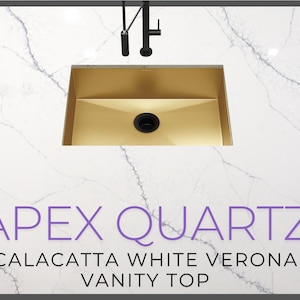 Custom Quartz Countertop, Bathroom Vanity Top, Single Sink, Vessel sink, Sink Integrated Custom Quartz Countertop, Custom Kitchen Sink