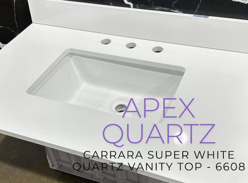 Custom Quartz Countertop, Bathroom Vanity Top, Single Sink, Vessel Sink ...