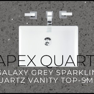 Custom Quartz Countertop, Bathroom Vanity Top, Single Sink, Vessel sink, Sink Integrated Custom Quartz Countertop, Custom Kitchen Sink