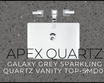Custom Quartz Countertop, Bathroom Vanity Top, Single Sink, Vessel sink, Sink Integrated Custom Quartz Countertop, Custom Kitchen Sink