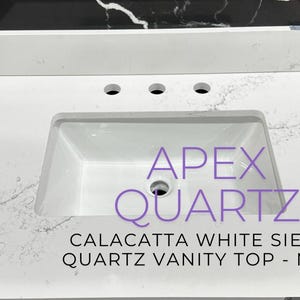 Custom Quartz Countertop, Bathroom Vanity Top, Single Sink, Vessel sink, Sink Integrated Custom Quartz Countertop, Custom Kitchen Sink