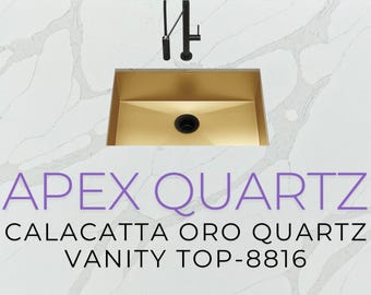 Custom Quartz Countertop, Bathroom Vanity Top, Single Sink, Vessel sink, Sink Integrated Custom Quartz Countertop, Custom Kitchen Sink