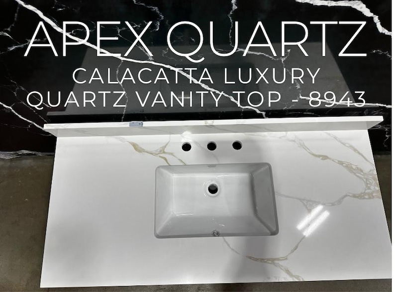 Custom Quartz Countertop, Bathroom Vanity Top, Single Sink, Vessel Sink ...