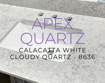 Custom Quartz Countertop, Bathroom Vanity Top, Single Sink, Vessel sink, Sink Integrated Custom Quartz Countertop, Custom Kitchen Sink