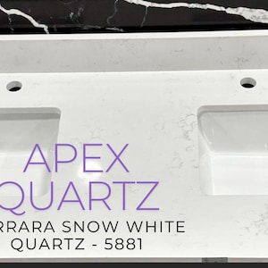 Custom Quartz Countertop, Bathroom Vanity Top, Single Sink, Vessel sink, Sink Integrated Custom Quartz Countertop, Custom Kitchen Sink