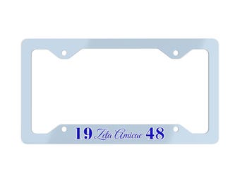 Zeta Amicae 1948 Metal License Plate Frame | Sorority Car Frame