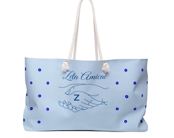 Zeta Amicae Handshake Polka Dot Weekender Bag | Sorority Z Design
