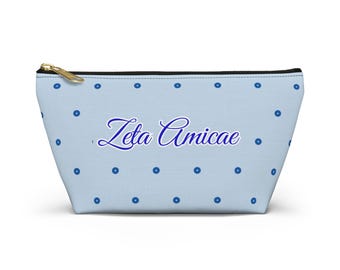 Zeta Amicae script polka dot Accessory Pouch