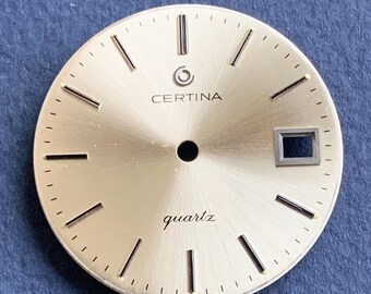 Esfera del reloj Certina ETA 9362: esfera amarilla de fabricación suiza (28,50 mm)