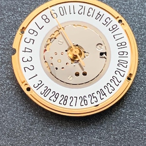 ETA F05.111 Quartz Movement Day Date Date at 6 Swiss Made Working image 3