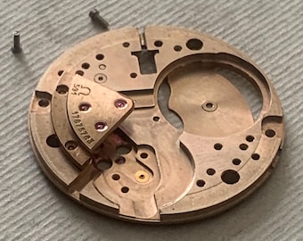 Omega 591 Main Plate With Train Wheel Bridge Original Vintage Movement Parts